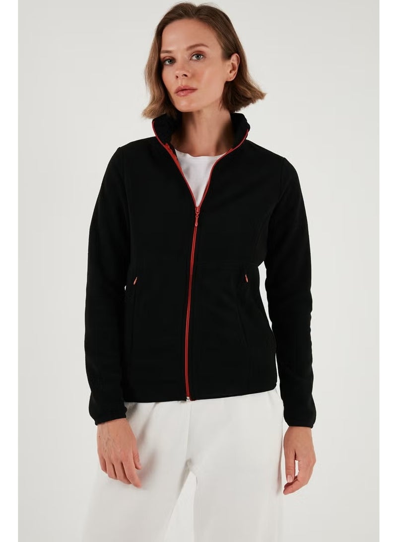 Lela Slim Fit Zippered Polar Fleece Cardigan Women's Cardigan 5907012 - Image 1